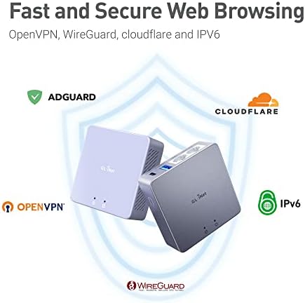 GL.iNet MT2500A Mini VPN Security Gateway za kućnu kancelariju i rad na daljinu - VPN Server i klijent za dom i kancelariju, VPN Cascading, Internet Security, 2.5 G WAN