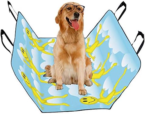 Enevotx Navlaka za pseće sjedište prilagođenog plutajućeg dizajna ručno nacrtane presvlake