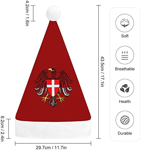 Zastava Beča Božić šešir meka pliš Santa kapa Funny Beanie za Božić Nove godine svečana zabava