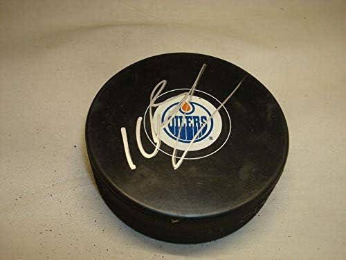 Kelly Buchberger potpisao Edmonton Oilers Hockey Puck sa autogramom 1A-autogramom NHL Paks