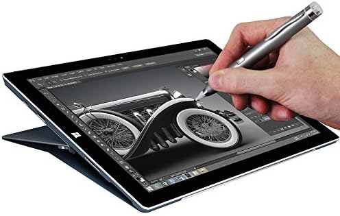Navitech siva fina tačaka Digitalna aktivna olovka za stilus kompatibilna sa dell mjestom 10.8