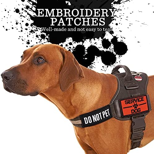 12 komada servisni pasi zakrpe za pamćenje taktički pse zakrpe za pse izvezena kuka za patch zakrpa za patch zastava američke zastave za mrlje za palice za radnoj obuci pasa