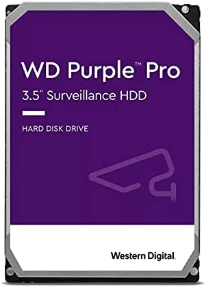 Western Digital 12TB WD Purple Pro Surveillance interni hard disk HDD - SATA 6 Gb/s, 256 MB Cache, 3.5 - WD121PURP & 8TB WD Purple Pro Surveillance interni Hard disk HDD-WD8001PURP
