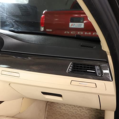 Yiwang ABS Carbon vlakna unutrašnjost nadzorne ploče za nadzorne ploče naklopci za ukrašavanje za BMW 3 serije E90 2005-2012 Auto oprema