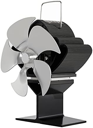 XFADR SRLIWHITE Crni kamin ventilator 5 peći na toplotu ventilator Log drveni gorionik Eco Friendly Quiet Fan