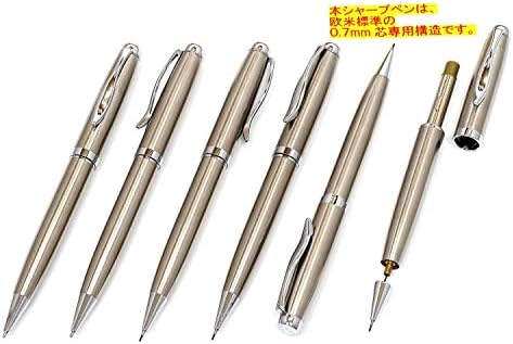 Nehrđajući čelik Retro stil Spakt-podesiva rotirajuća izložena ultra rijetka olovka od 0,7 mm, pakovanje od