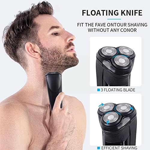 Muški električni brijač USB punjiva plutajuća Mašina za brijanje vodootporni trimer za bradu prozirni