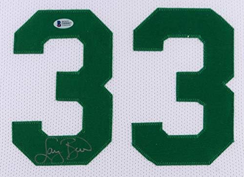 Larry Bird potpisao Boston Celtics 35x43 Custom uokvirivši bijeli dres