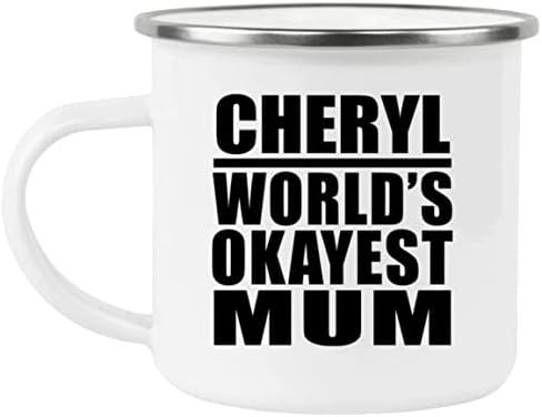 DesignSify Cheryl's Svjetske najkraće mame, 12oz šalica od nehrđajućeg čelika Čaj od nehrđajućeg čelika sa ručkom,