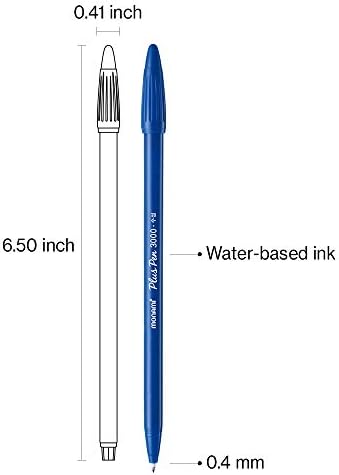 MONAMI Plus Pen 3000 flomastera, Fina tačka , bojenje/crtanje/dnevnik, razne boje, 36-pakovanje