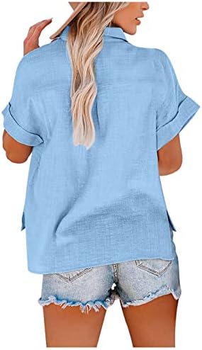 Vrhovi za sakrivanje stomaka za žene, Ženski Izlazak tunike slatki vrhovi Vintage tunika kratki rukav bluza