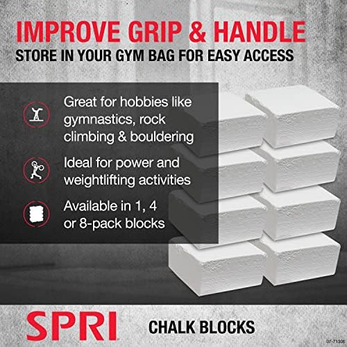 SPRI Chalk Block & Chalk Ball za gimnastiku, penjanje po stijenama, Bouldering, prstenovi, dizanje tegova, Bilijar u bazenu