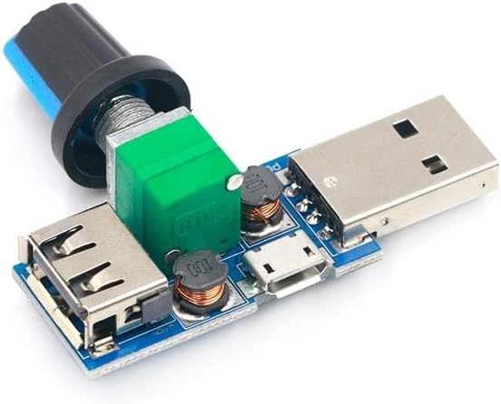 Mali USB guverner ventilatora Kontroler za vetar Regulator vazduha Regulator za vedrog vazduha Mute Multi funkcija Modul brzine ventilatora DC 5V -