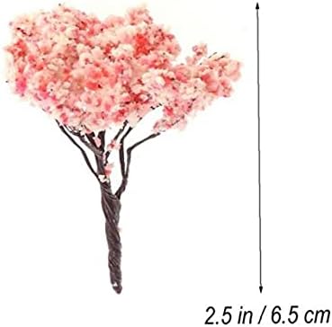 Froiny 10kom Blossom Cherry trees Model Pink Railroad pejzaž raspored drveće minijaturni pejzaž Ornament