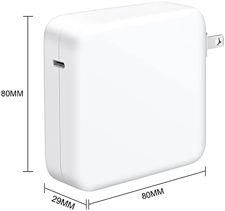 HHMM MAC Book Pro Charger-96W punjač za laptop kompatibilan sa 16, 15, 13 inča, air iPad 2021/2020/2019/2018, uključujući 6,6 stopa USB C do kabla., Bijelo
