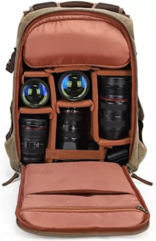 ZSEDP Retro Batik vodootporno platno velikog kapaciteta kamera Video ruksak Travel Casual Mens DSLR fotografija ramena torba za stativ