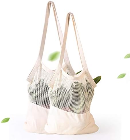 Torbe za pohranu Teška mrežna pamučna torba Green Shopping Pamuk Prijenosni šivanje neto domaćinstvo