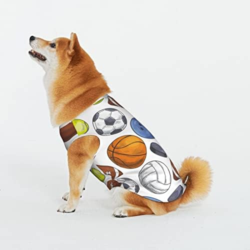Pamučne majice za kućne ljubimce nogomet-nogometno-bejzbol-košarkaški štenad kostimi Pas mačka pidžama mekani