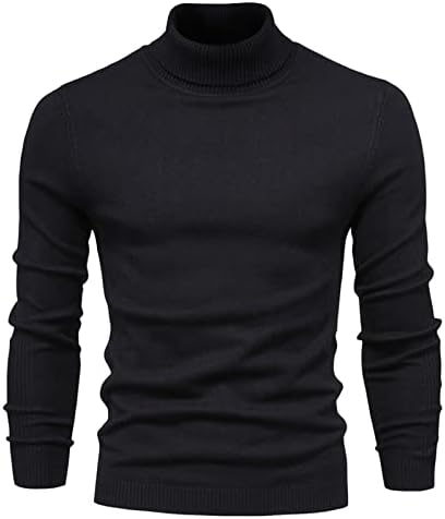 UOFOCO Cool Tee majica MAN zimski dugi rukav plus veličine Radni plutani turtleneck pulover mekani čvrsti uski kabel