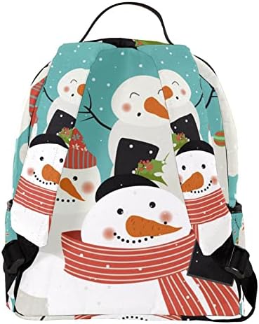 VBFOFBV putni ruksak, ruksak za laptop za žene muškarci, modni ruksak, sretan božićni snjegović