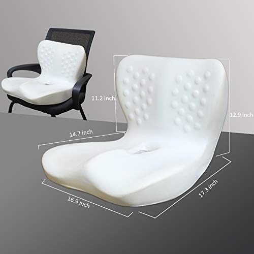 brizairid jastuk za sedište za kancelarijsku stolicu sa jastukom za lumbalnu potporu za dugo sedenje