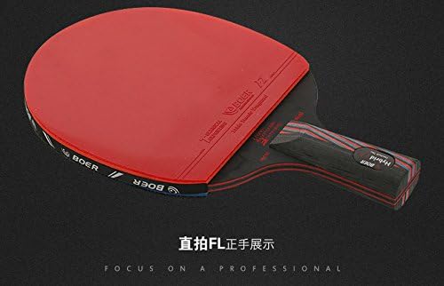 1pcs crni karbonski vlakno 9.8 Pro trening ili igra Tabela Tenis Ping Pong Veslo + 1pcs Racquet Torba +