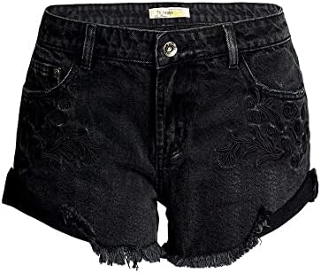 Comlife ženske ljetne rupe kratke hlače Nepravilne traper kratke hlače Tassels traper hlače Srednje kratke