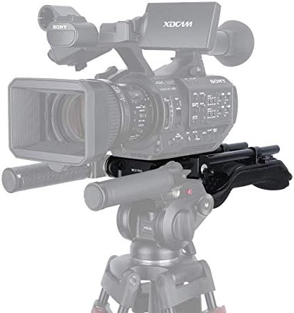 NICEYRIG Cinema Camcorder kamera za ramena bez ogledala sa nosačem za rozetu 15mm Osnovna ploča šine, 12-inčni aluminijumski štap i jastučić za ramena