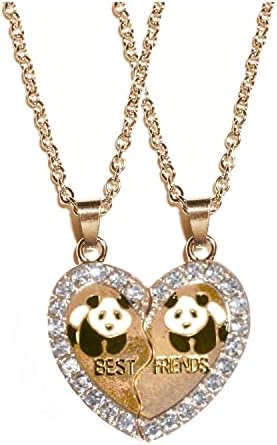 BFF ogrlica za 2 prijateljstvo ogrlica za 2 djevojke slatka mačka Panda astronauti privjesak ogrlice