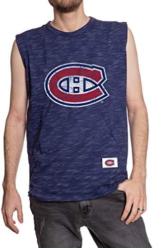 Calhoun NHL Muški logo Saigrač sa vratima Crew Space Dyed pamučna majica bez rukava
