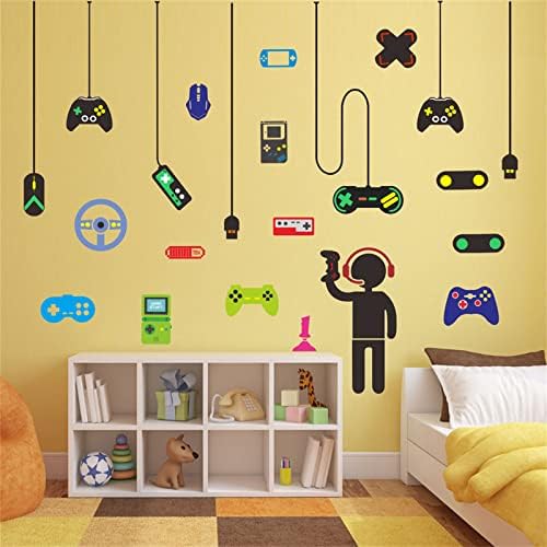 Fayygyh personalizirane gamerske naljepnice za zid Video igre dekor za dječake zidne naljepnice za dječake