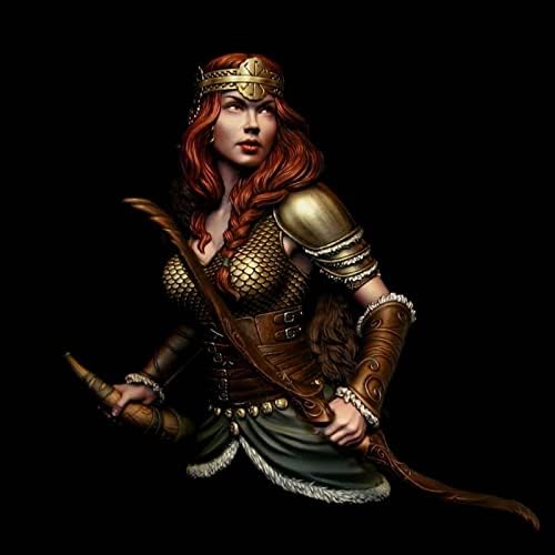 1/10 drevni Fantasy plemenski ženski ratnik grudi smola karakter vojnik Model, Nesastavljeni i neobojeni minijaturni
