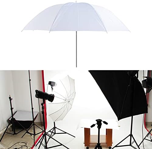 Fotografija kišobran rasvjeta, 19.69in / 50cm Fotografija fotografija studio prozirni kišobran, meki bijeli kišobran za foto portretni studio dnevno svjetlo