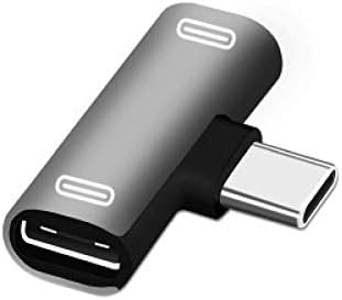 ZTGD adapter, multifunkcionalni pouzdan legura USB tipa C u dual tip-c Crvenitter Converter Srebrna jedna veličina