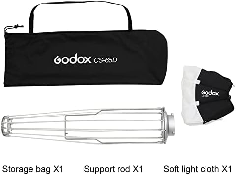 Godox CS-65D Lantern Softbox modifikator meke svjetlosti 26inch / 65cm Softbox difuzor za brzo postavljanje sa suknjom+torbom za nošenje, kompatibilan sa Godox Bowens Mount Studio Flash