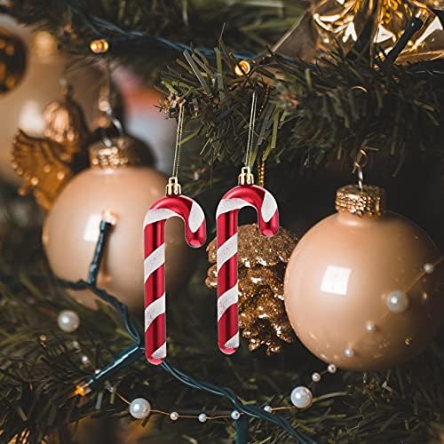 ABOOFAN 2kom božićno drvo Candy Cane Stick ukras za Božić drvo zid privjesak Holiday viseći ukrasi