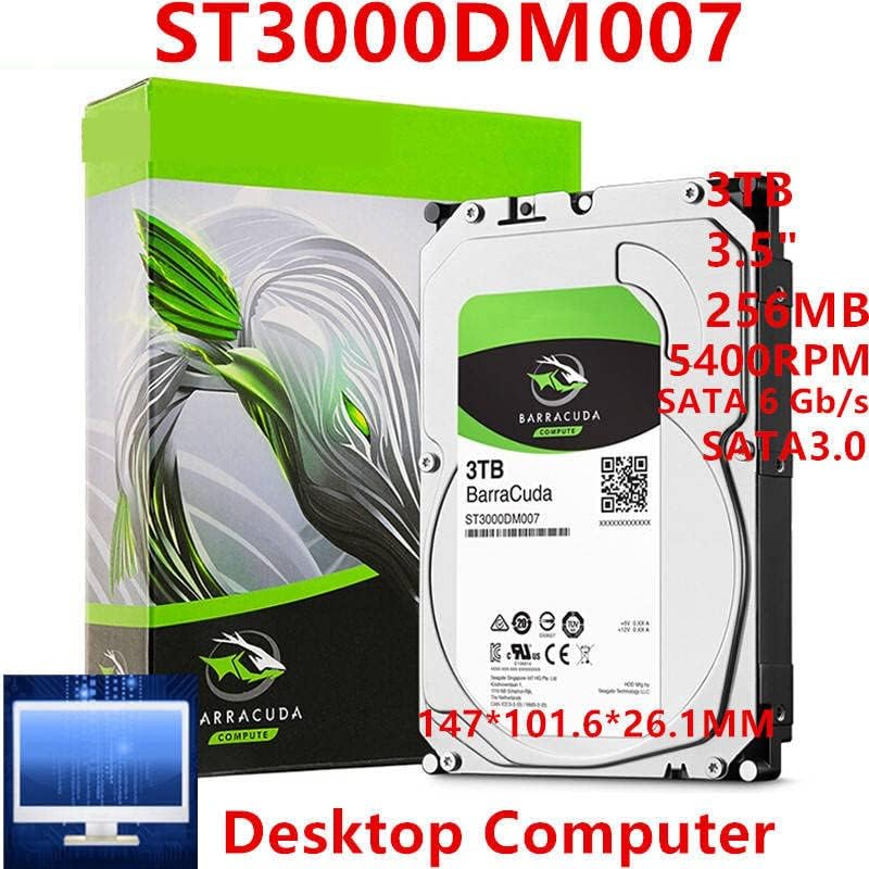 HDD za Barracuda 3TB 3,5 SATA 6 GB / S 256MB 5400RPM za unutarnji tvrdi disk za desktop HDD za ST3000DM007