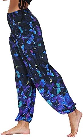 Miashui Leopard joga hlače za žene skrotiraju stražnjicu Ležerne žene labave joge hlače casual pantalone