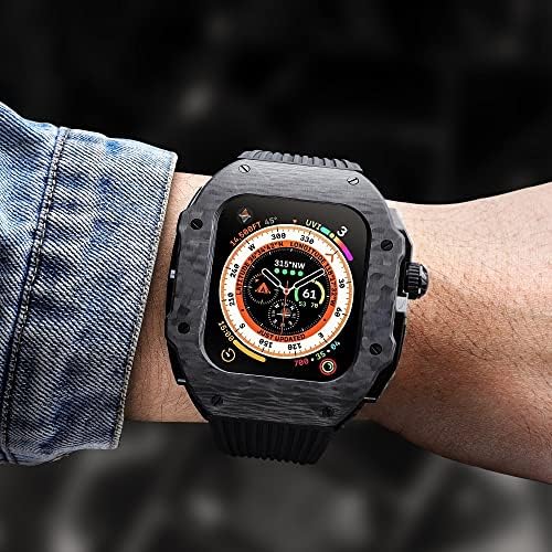 ZEDEVB luksuzni modifikacijski komplet za Apple Watch 8 ultra 49 mm futrola od gumenog remena
