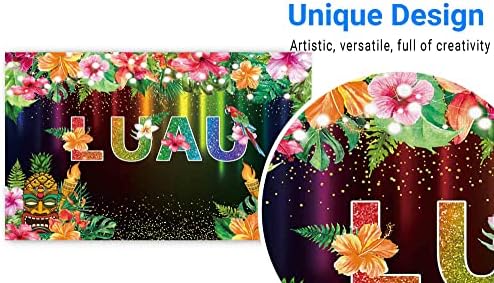 Funnytree Summer Luau Party Backdrops Tiki Floral Glow Rođendanska Fotografija Pozadina Baby Shower Torta