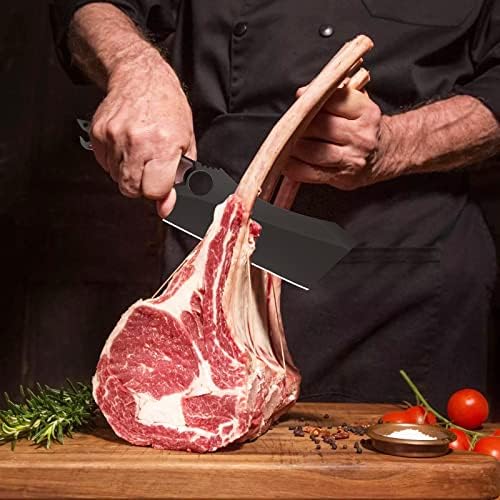 Nož za otkoštavanje mesa, 10-inčni crni nož za otkoštavanje mesa, mesarski nož za kuhanje, oštar kuhinjski