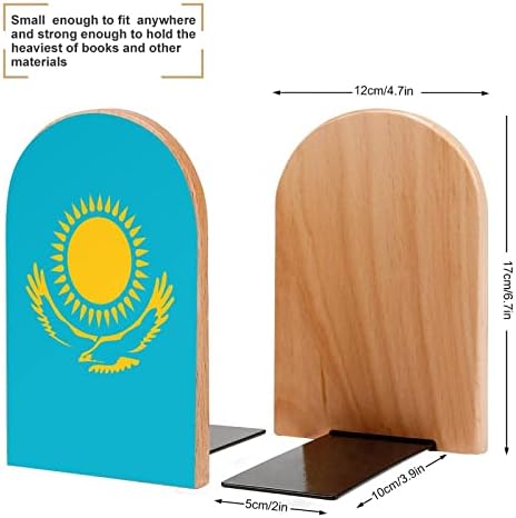 Kazahstanska Zastava veliki drveni držači za knjige Moderna dekorativna polica za knjige stoper držači polica