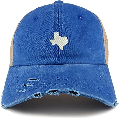 Trendy Prodavnica Odjeće Texas State Map Vezeni Pohabani Bill Trucker Mrežasta Kapa