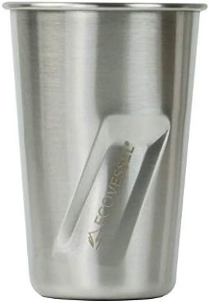 EcoVessel Stout čaša od nerđajućeg čelika za pivo, koktele i Smutije-BPA Free-16 oz
