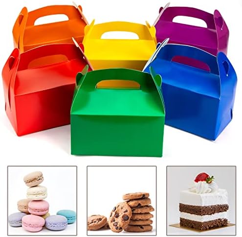 VhoodAll 35pcs Rainbow Boxes, kutije za sretan obrok tretirati kutije za zabavu Favori Boja Favoriti kutije