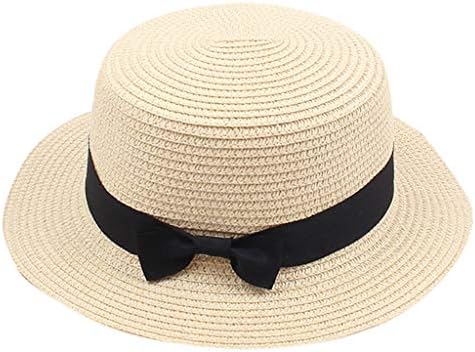 UPF50+ ženski slamnati Panama klasični šešir za sunčanje Ladies Fedora Summer Beach šešir za sunčanje za Unisex