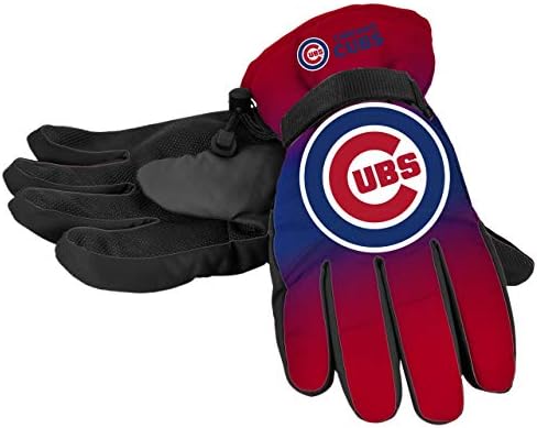 Forever Collectibles MLB Chicago Cubs izolovane gradijentne rukavice sa velikim logotipom, boje tima, male / srednje