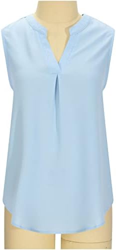 Prsluk za bluzu za djevojke Ljeto Jesen bez rukava 2023 odjeća moda Y2K V izrez Lounge Plain Thirt