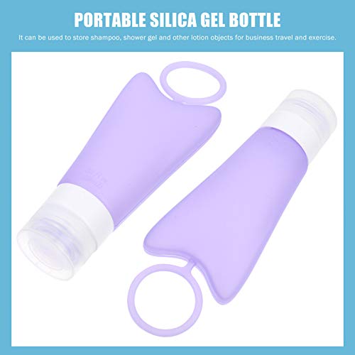 Doitool Travel Boce 1 set od 2 silikona prazne boce kozmetički viseći dispenzeri za putni kontejneri