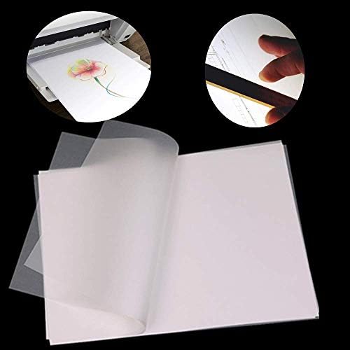 50 listova A4 Vellum Paper Prozirni praćenje papira Jasni papir za inkjet tisak, praćenje, arhitektura,